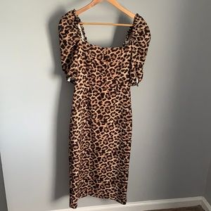 NWOT Zara Women Leopard Print Dress